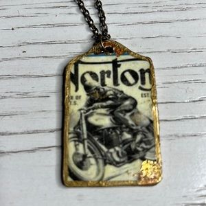 Norton Cycle Pendant Necklace